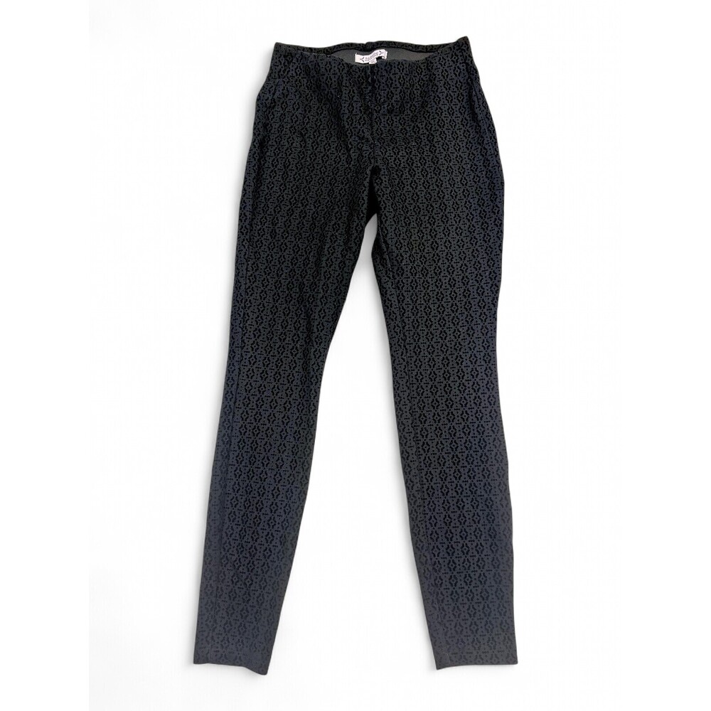 Nanette Lepore Black Textured Skinny Leggings Pants XS‎